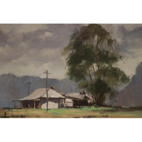 439 - Peter Timbs, Australia, Grose wold North Richmond NSW, oil on board, signed lower right, approx 34cm... 