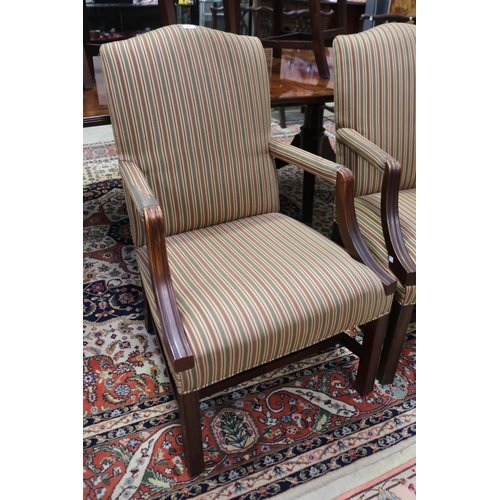 377 - Pair of English Georgian style armchairs (2)