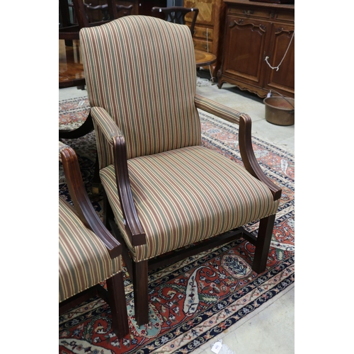 377 - Pair of English Georgian style armchairs (2)