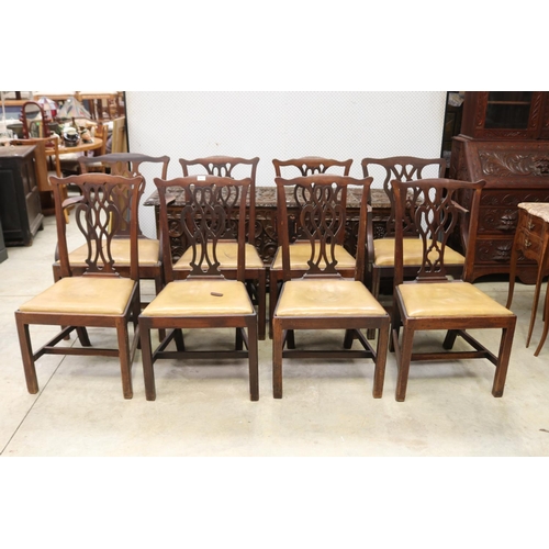 407 - Set of eight antique English Georgian country  chairs (8)