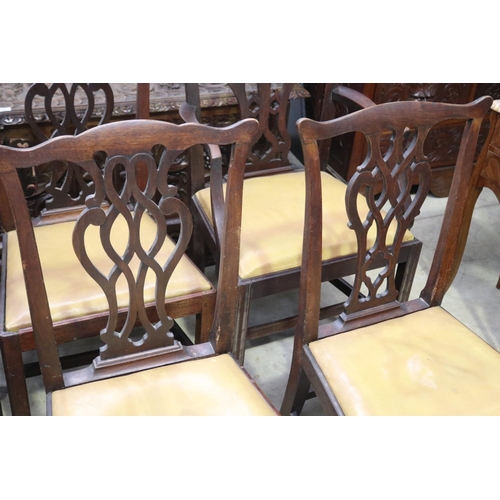 407 - Set of eight antique English Georgian country  chairs (8)