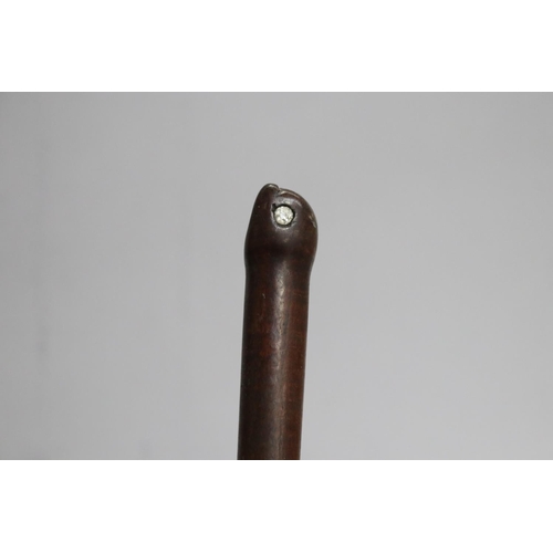 23 - Fist handle walking stick, approx 88cm L
