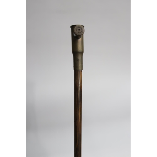 3 - Walking stick with bullet handle, approx 83cm L