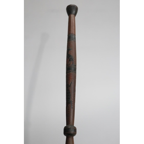 7 - Australian motif walking stick, approx 94cm L