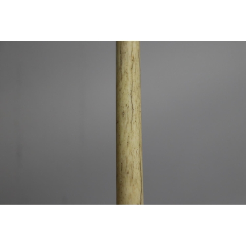 8 - Ivory / bone full length walking stick, approx 70.5cm L