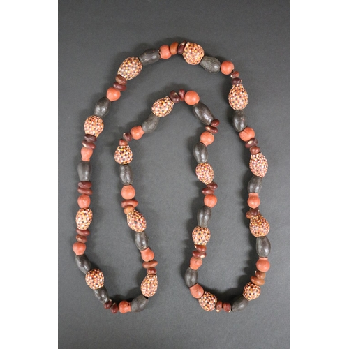 3010 - Lisa Pultara (c1959-.) Australia (Aboriginal deceased) Painted beads, bean tree & gumnut, 1987, Anma... 