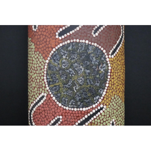 3017 - Leslie Tilmouth Purula, (Australian Aboriginal deceased) Shield, mulgawood, 1987, Anmatjere Communit... 
