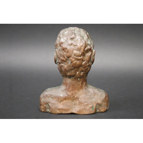 78 - Unknown, bronze bust of an Australian Aboriginal, approx 15.5 cm H