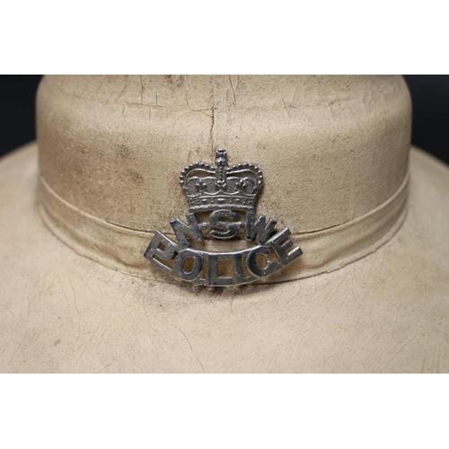 81 - NSW Police helmet, made by mountcastle Pty ltd QLD