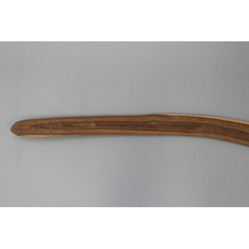3022 - Bobby Tilmouth (1942-.) Australia (Aboriginal), hardwood killing hook boomerang, approx 76.5cm L