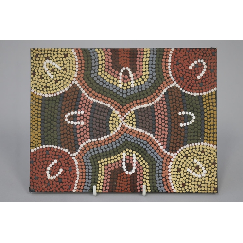 3070 - Lindy Gibson Australia (Aboriginal) (Nungala) oil on board, 17.5 cm x 22.5 cm