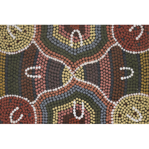 3070 - Lindy Gibson Australia (Aboriginal) (Nungala) oil on board, 17.5 cm x 22.5 cm