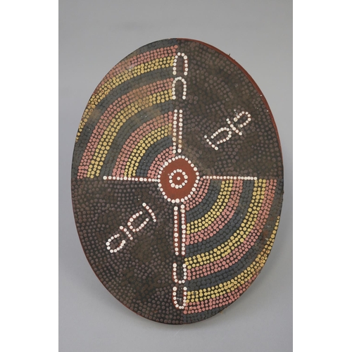 3071 - Roseanne Stirling. Australian Aboriginal, oil on canvas, 23 cm x 30.5 cm