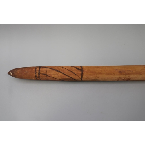 3029 - Leslie Tilmouth, Aboriginal hardwood digging stick, approx 96.5cm L