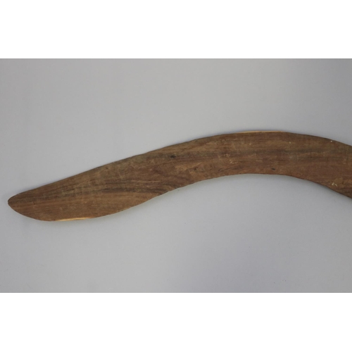 3041 - Bobby Tilmouth (1942-.) Australia (Aboriginal) unusual shape hardwood boomerang