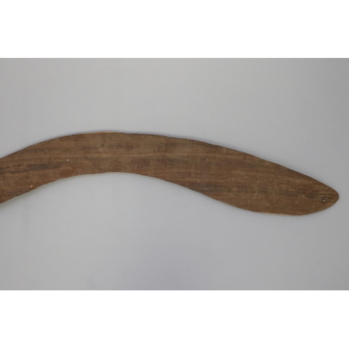 3041 - Bobby Tilmouth (1942-.) Australia (Aboriginal) unusual shape hardwood boomerang