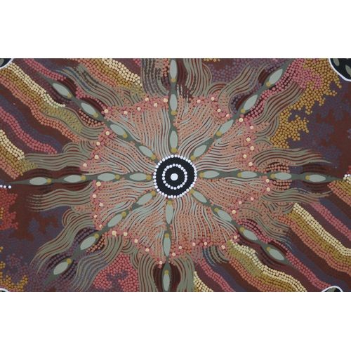 3082 - Elizabeth Stockman Australia (Aboriginal) oil on canvas, 41 cm x 51 cm