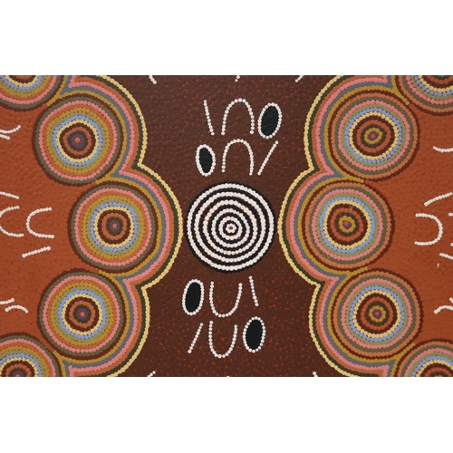 3084 - Beatrice Dixon Napperby Australia (Aboriginal) oil on canvas, 40 cm x 50.5 cm