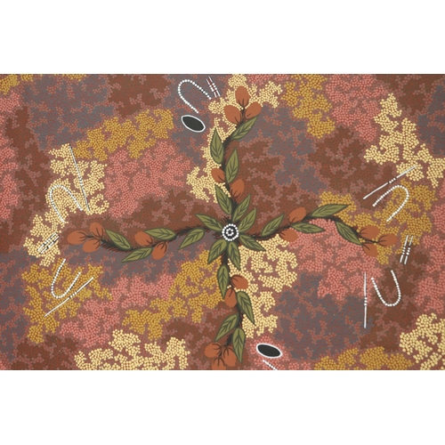 3085 - Elizabeth Stockman Australia (Aboriginal), oil on canvas, 40.5 cm x 51 cm