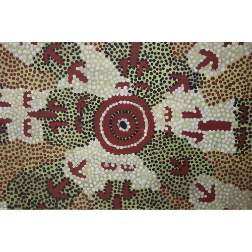 3088 - Donkey George Mt Allen, Australian Aboriginal, oil on Masonite, 56 cm x 52 cm