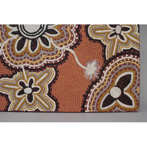 3089 - Brenda Lynch Nungari, Australian Aboriginal, oil on canvas, 51 cm 61 cm circa 1980's  Napperby stati... 
