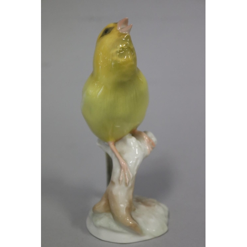 27 - Hutschenreuther yellow canary figure, approx 14cm H