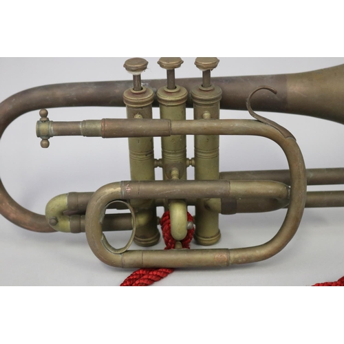 37 - Antique small size brass cornet