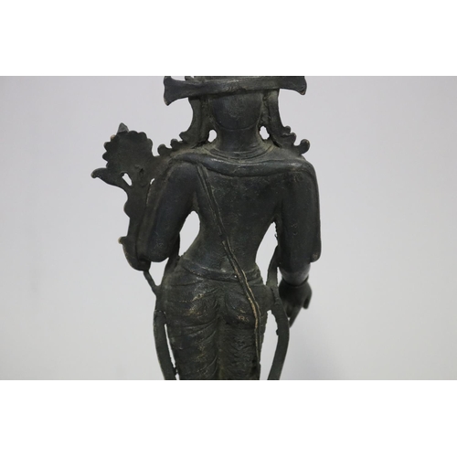 39 - Early 20th century bronze figure of Padmapani Nepal, approx 26cm H