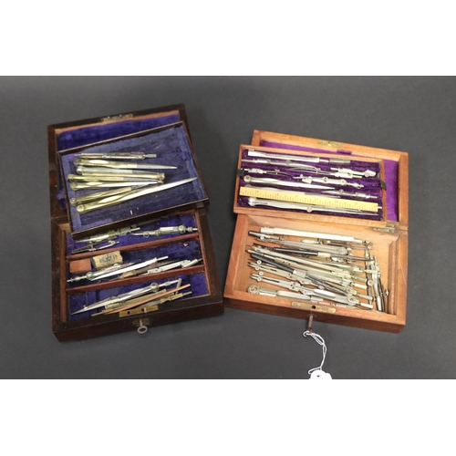 68 - Selection of architects drawing  instruments in boxes (2)