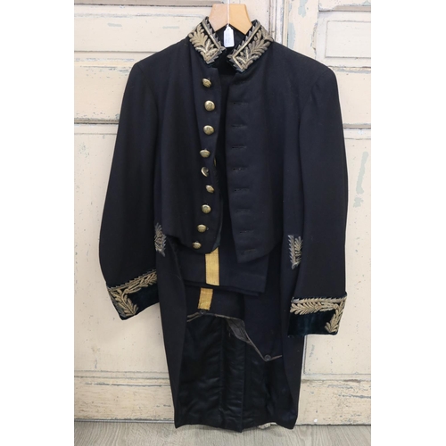 122 - Antique English diplomates uniform, Royal Household buttons. fitted with Royal Household Levee Dress... 