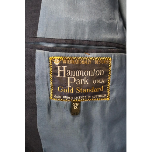 392 - Hammonton Park navy blue coat, size 38R
