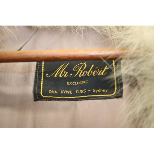 396 - Mr Robert Sydney OHN KYWE FURS, artic fox fur jacket, unknown size