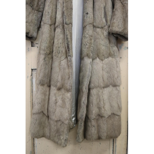 397 - Vintage rabbit fur 3/4 coat, unknown size