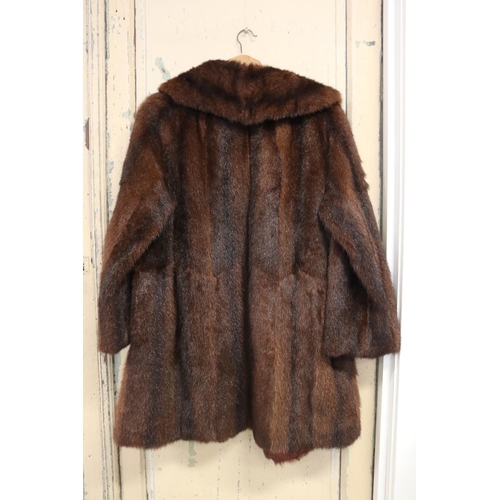400 - Berkeley Fur brown mink jacket, unknown size
