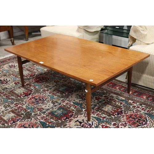 356 - Teak rectangular coffee table, circa 1960's, approx 42cm H x 121cm W x 76cm D