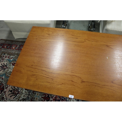356 - Teak rectangular coffee table, circa 1960's, approx 42cm H x 121cm W x 76cm D