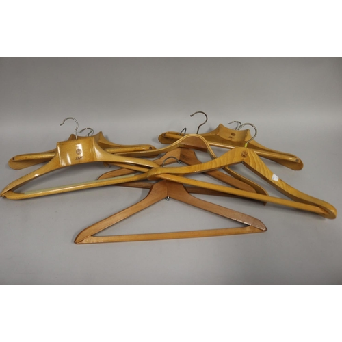 395 - Five vintage Reguitti for Palto beech wood clothes hangers along with two others (7) Provenance: Dir... 