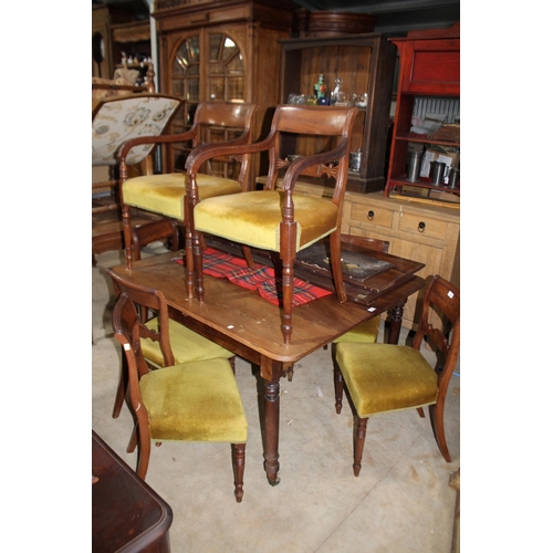 68 - Set of eight antique Regency mahogany dining chairs, comprising two arm chairs and six side chairs (... 
