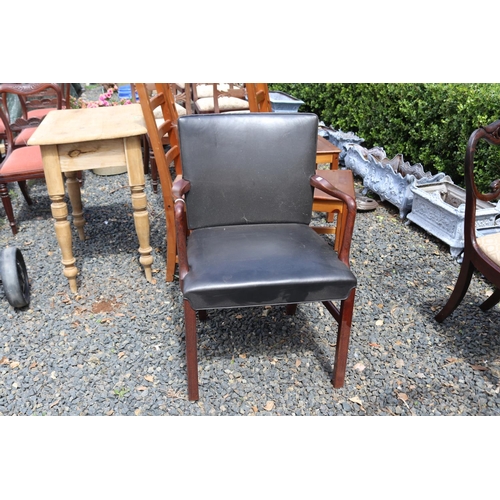 139 - Ole Wanscher arm chair, original label to underside