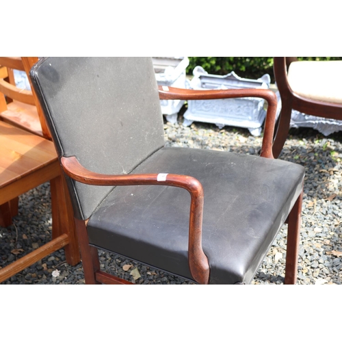 139 - Ole Wanscher arm chair, original label to underside