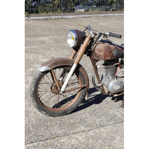 8 - Vintage French 1950s Motobecane Z2C 125cc motorcycle, as found, untested