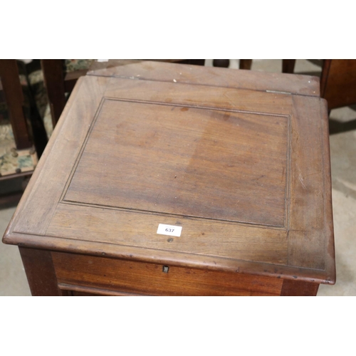 172 - Antique Australian cedar lift top pedestal wash stand, approx 76cm H x 53cm W x 55cm D