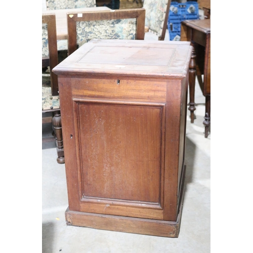 172 - Antique Australian cedar lift top pedestal wash stand, approx 76cm H x 53cm W x 55cm D