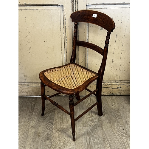 327 - Antique caned seat cottage chair