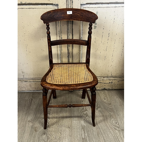 327 - Antique caned seat cottage chair