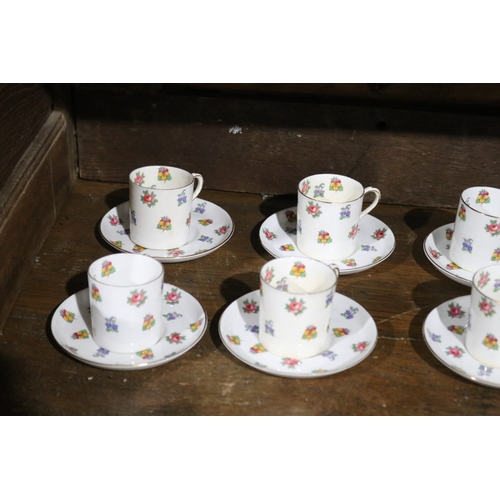 367 - Part Aynsley demi tasse service to include seven cups and fourteen saucers (21)