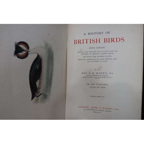 46 - Two sets of British bird books(5) & (6) 
6 vol set by Rev F.O Morris B.A A History of British birds.... 