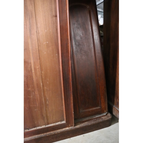 67 - Antique Australian cedar Wardrobe in pieces. approx 215cm H x 214cm W x 70cm D