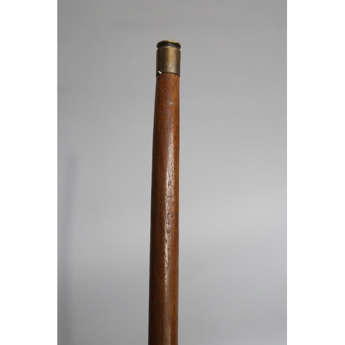 732 - Walking stick with bullet ends, approx 89cm L