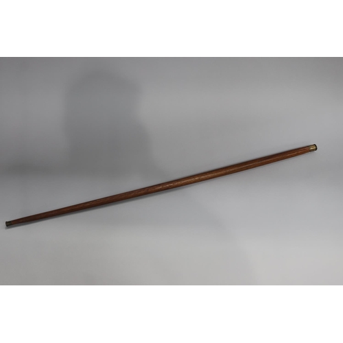 732 - Walking stick with bullet ends, approx 89cm L